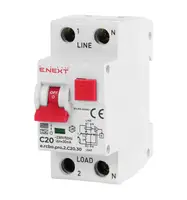 Дифференциальный автомат E.NEXT e.rcbo.pro.2.C20.30, 1P+N, 20А, С, тип А, 30мА