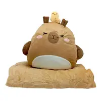 Мягкая игрушка Капибара с пледом 26 см (Коричневая)
