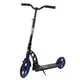 Самокат двухколесный "Best Scooter", с PU колесами, 1 амортизатором. Black and Blue (99663)