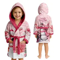 Халат детский из плюшевого велюра Pink Snowman 31759 134-140 см