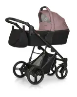 Коляски 3 в 1 Verdi Dynamic 9023-VD-04, black/powder pink, чорний/пудра