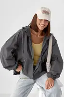 Жіноча вітровка з капюшоном - сірий цвет, ONE SIZE