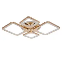 Потолочная LED люстра, светильник светодиодный Sunlight золото 5631/2+2 R
