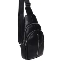 Мужской кожаный рюкзак через плечо Keizer K1155-black