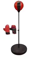 Боксерский набор Boxing MY16 A груша перчатки насос. Black and Red (129167)
