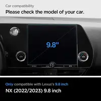 Захисне скло Spigen для Lexus NX 9.8" (2022-2023) - GLAS.tR SLIM, Crystal Clear (AGL05879)