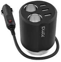 Автомобильное зарядное устройство для Xiaomi 70Mai Car charger 3USB Black CC03