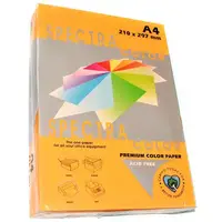 Бумага цветная А4 75 г/м2 неон Orange371 оранжевый