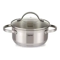Каструля з кришкою Fissman Luminosa SS-5332-18 2.1 л 18 см сіра