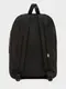Рюкзак Vans Realm Backpack Black — стильный черный рюкзак с аппликацией, объем 22 л, повседневный городской рюкзак для школы,