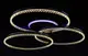 Люстра светодиодная потолочная LED светильник для квартиры на потолок лэд с пультом 26539 Черный 17х81х81 см.