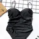 Купальник женский цельный 5168-black-L черный