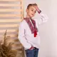 Вышивка Moderika Матвей белая с красной вышивкой 158