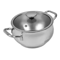 Каструля з кришкою Lessner Ottimo 55879-16 16 см 1.8 л срібляста