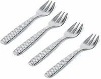 Набор из 4 вилок для устриц Alessi Colombina fish 14 см