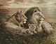 Алмазная мозаика AMO7334 Львиная семья ©Сергей Лобач, 40х50см Идейка на подрамнике