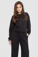 Спортивний костюм жіночий двонитка, колір чорний, 252R500