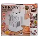 Миксер ручной 2 насадки венчики и крюки для теста белый Sokany SK-02025