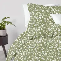 Двуспальный комплект на резинке OLIVE FLOWERS