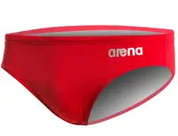 Плавки-сліпи для хлопців Arena TEAM SWIM BRIEFS SOLID червоний, білий дит 152см