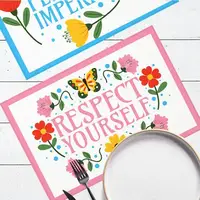 Сервировочная салфетка под тарелку Respect yourself 40х27 см, 2 шт (SRVS_R_24A004)