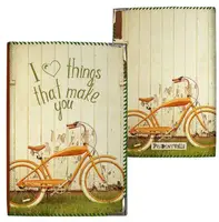 Обложка на паспорт I love things that make you (ткань)