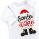 Комбинезон для новорожденных на кнопках Santa baby двунитка с начесом