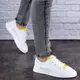 Женские кеды Fashion Allie 1806 38 размер 23,5 см Белый