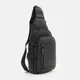 Мужской рюкзак через плечо Borsa Leather K1328b-black