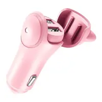 АЗУ Baseus Adorkable Cute Cat 2USB 3A, Pink (CCALL-DM04)
