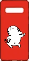 Чехол-накладка TOTO Cartoon Soft Silicone TPU Case Samsung Galaxy S10+ Cat Red
