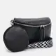 Женская кожаная сумка Borsa Leather K15-5813bl-black