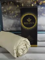 Krem 100х200см., сатиновая простыня на резинке. Belizza Турция.
