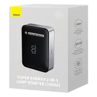 Пусковое устройство (бустер) для авто Baseus Super Energy 2-in-1 Jump Starter 1000A