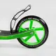 Самокат двухколесный "Rio" колеса PU 145 мм, амортизатор. Green and Black (136363)
