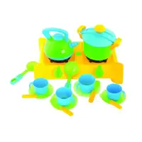 Набор детской кухонной посуды с плитой Kinderway KW-04-414 17 предметов