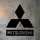 Логотип из дерева настенный в форме Mitsubishi