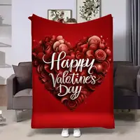 Плед 3D на день закоханих Happy Valentine's Day 17993 160х200 см