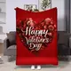 Плед 3D в день влюбленных Happy Valentine's Day 17994 135х160 см