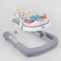 Ходунки JOY c музыкальной панелью, мелодии, свет Grey/White (96275)