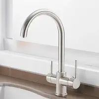Змішувач для кухні WanFan для гарячої та холодної води для фільтрованої води 2 види подачі води Нікель