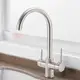 Смеситель для кухни WanFan для горячей и холодной воды для фильтрованной воды 2 вида подачи воды Никель