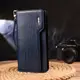 Добротное портмоне клатч из натуральной фактурной кожи CANPELLINI 21542 Синее