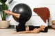 М'яч для фітнесу (фітбол) PowerPlay 4001 Ø65 cm Gymball  Чорний + помпа