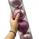 Новогодние украшения, 6 шариков, D= 9 см, в тубусе (РОЗОВЫЕ)