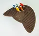 Подставка для бобин (шпуль) ТМ Embroidery Craft с магнитом для иголок 45 прорезей 24*13 венге PB-001v