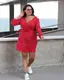 Женский комбинезон Гоф+SIZE красный 1205215x