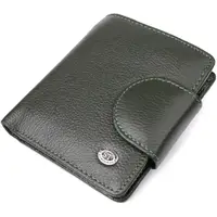 Вертикальный женский кошелек из натуральной кожи ST Leather 23070 Зеленый