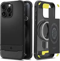 Чехол Spigen для iPhone 15 Pro Max - Rugged Armor MAG (совместимый с MagSafe), Matte Black (ACS06561)