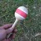 Деревянная игрушка SUNROZ для детей погремушку Розовый 7146